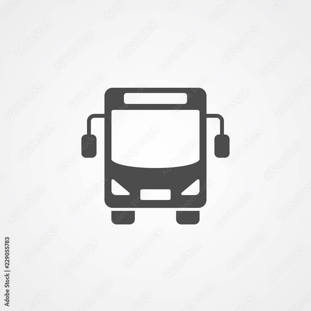 Bus vector icon sign symbol