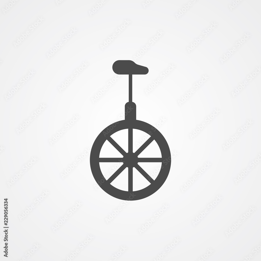 Monocycle vector icon sign symbol Monocycle vector icon sign symbol
