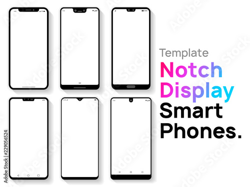 Notch Display Smartphones Template photo