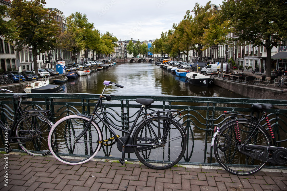 Bike on an Amsterdam canal