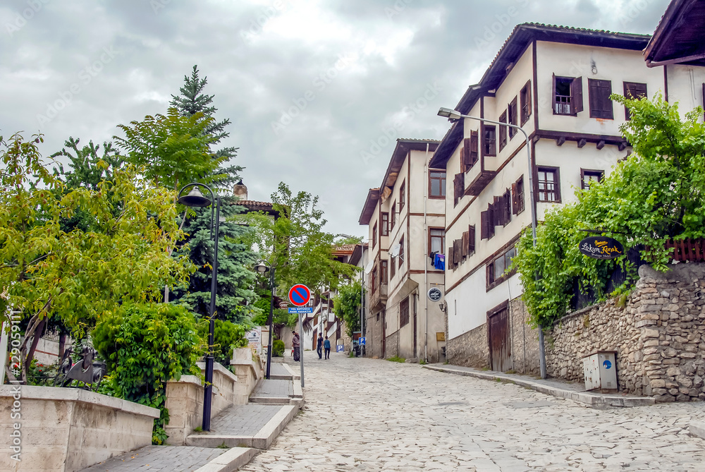 Karabuk, Turkey, 23 May 2013: Streets and Mansions of Safranbolu