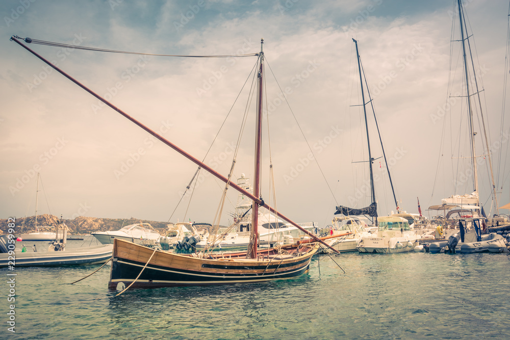 boats in the harbor