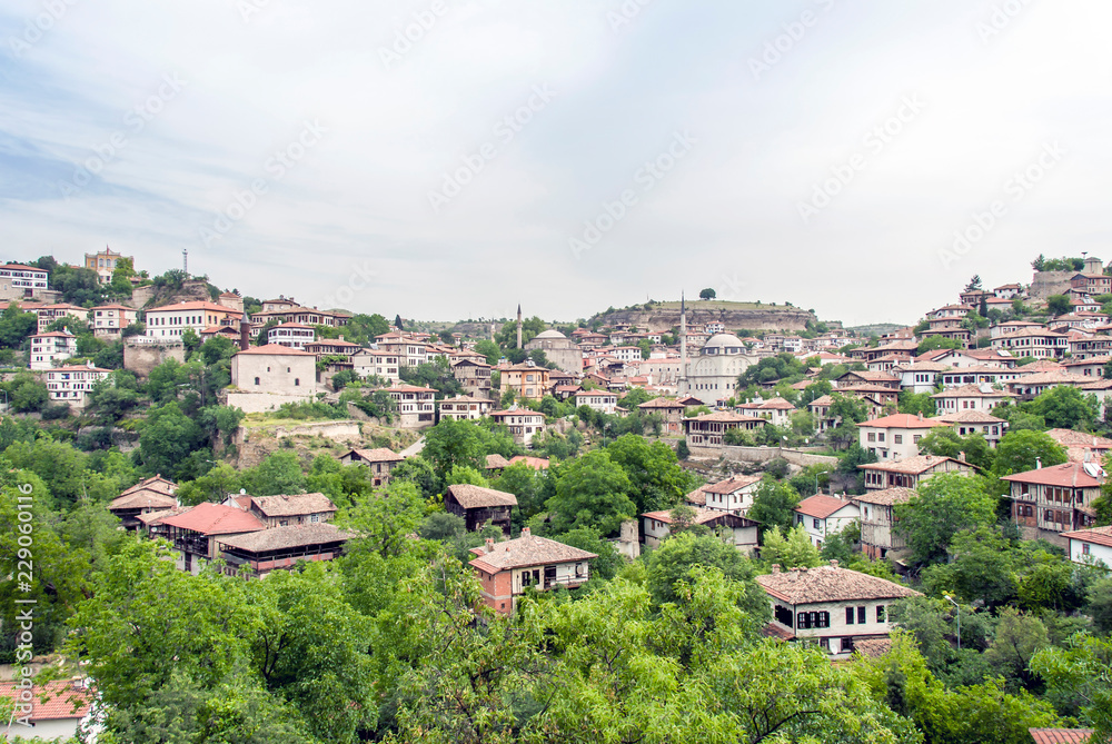Karabuk, Turkey, 24  May 2013: Historic Mansions, City View of Safranbolu