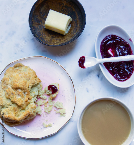Scone with jam