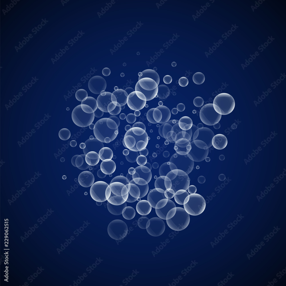 Random soap bubbles abstract background. Blowing b Random soap bubbles abstract background. Blowing b