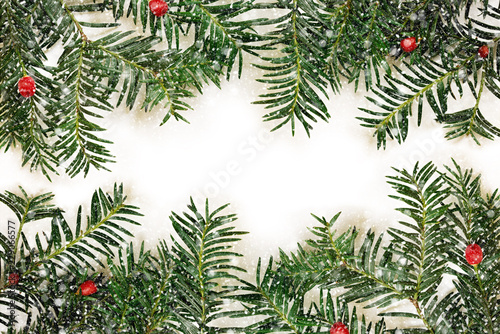 Christmas border design on the white background