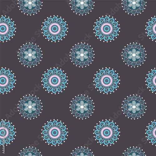 pattern snowflakes vector