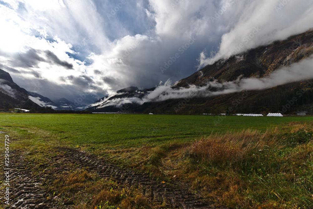 Moutain in Norway near musium.