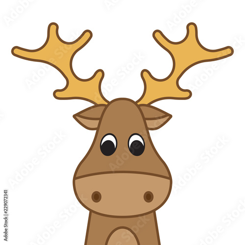 funny Christmas moose