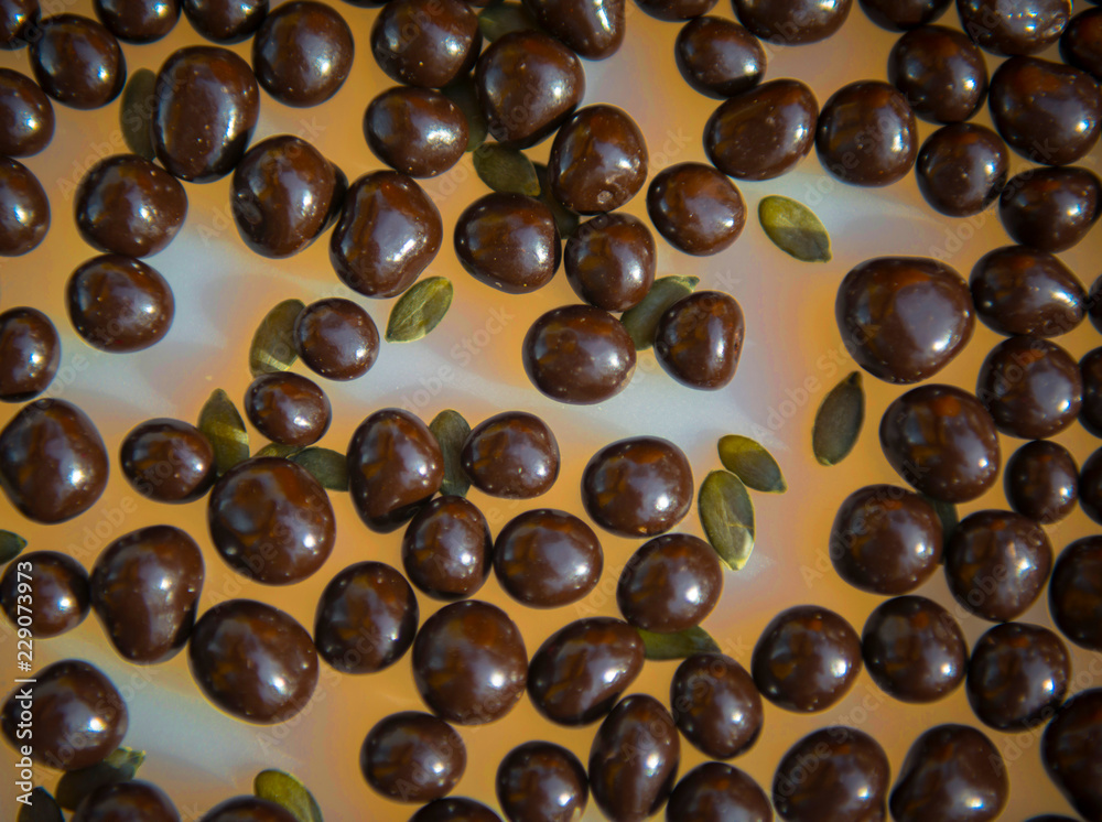 Chocolate Dragee With Seeds Chocolate Dragee With Seeds
