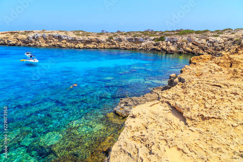 Landscape around Cape Greco near Ayia Napa  Cyprus