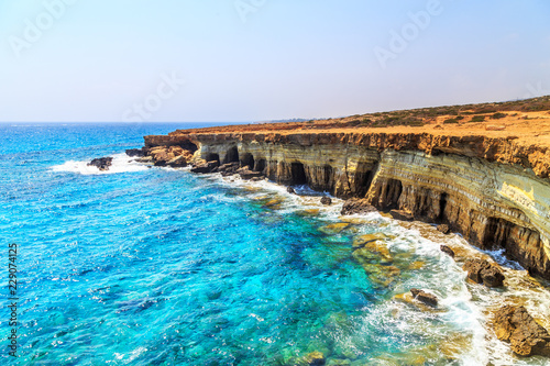 Landscape around Cape Greco near Ayia Napa, Cyprus photo