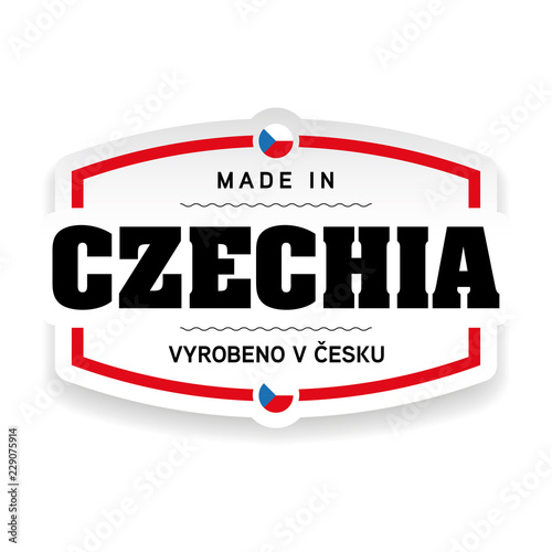 Made in Czechia label