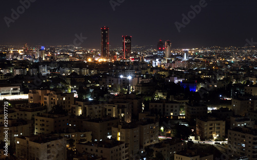 Amman city skyline the capital of jordan at night © Ayman