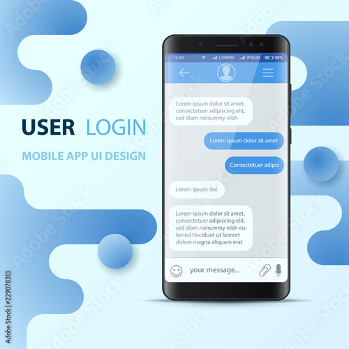 Smartphone, digital gadget - business infographic. Vector eps 10