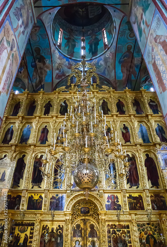 Interior of the Famous Holy Trinity-St. Sergius Lavra, SERGIEV POSAD, RUSSIA