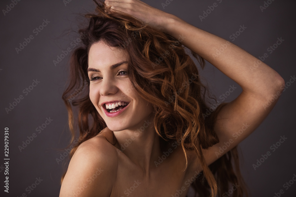 Fototapeta premium Girl in the studio