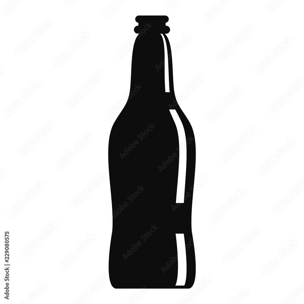 Glass Beer Bottle Icon Simple Illustration Of Glass Beer Bottle Vector Icon For Web Design Isolated On White Background Stock Vector Adobe Stock