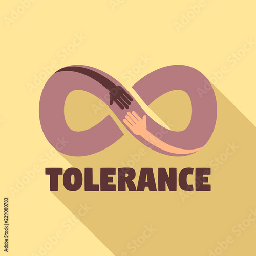 Tolerance logo. Flat illustration of tolerance vector logo for web design