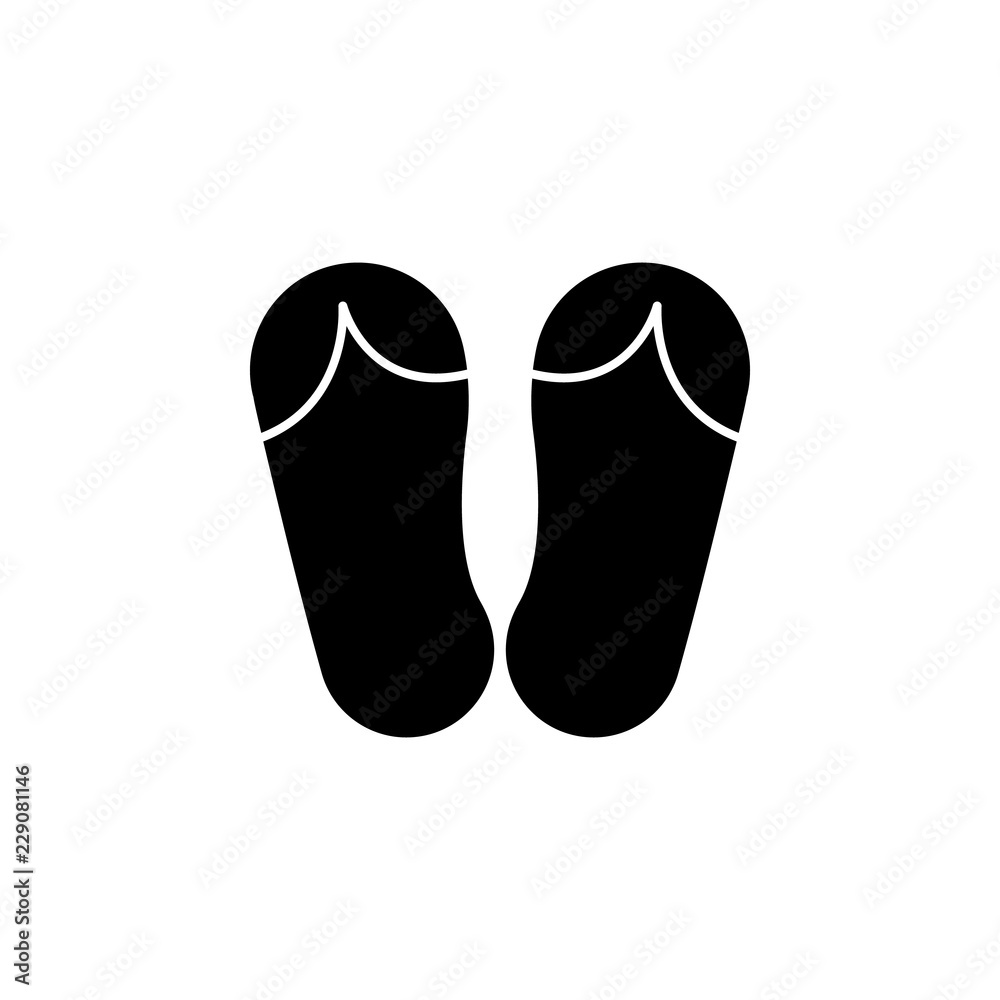 Flip flops icon. Element of clothes and accessories. Premium quality graphic design icon. Signs and symbols collection icon for websites, web design, mobile app