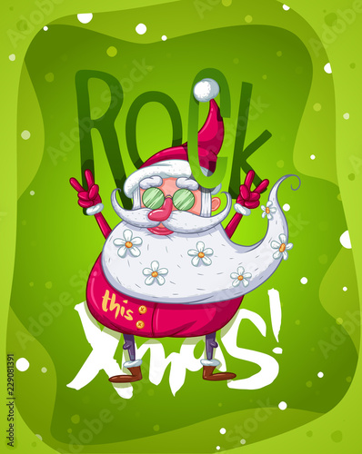 Merry Christmas greeting cards retro design. Vector