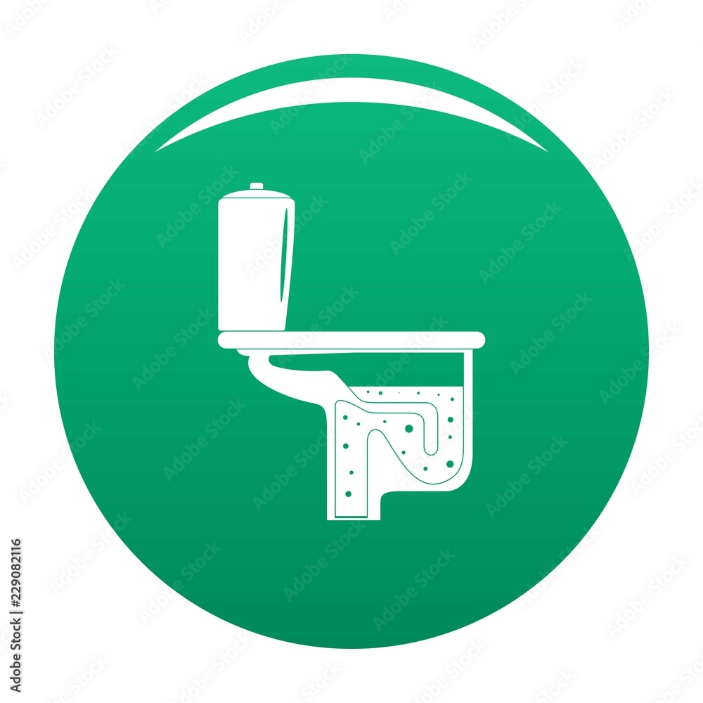 Toilet equipment icon. Simple illustration of toilet equipment vector icon for any design green Toilet equipment icon. Simple illustration of toilet equipment vector icon for any design green