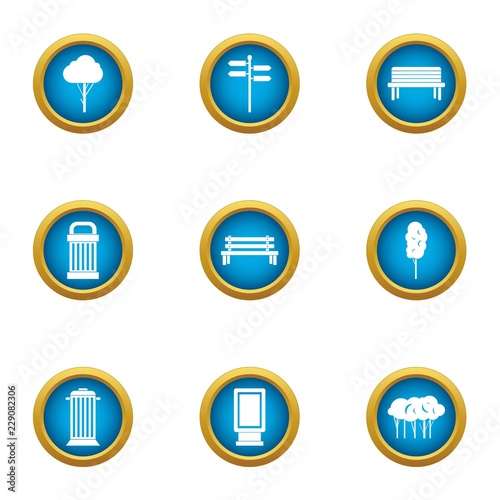 Imagery icons set. Flat set of 9 imagery vector icons for web isolated on white background