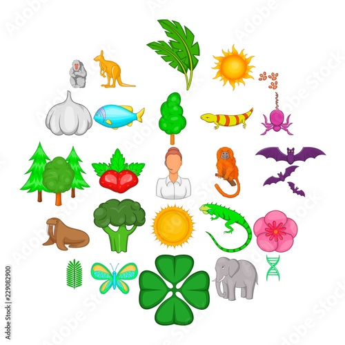 Instinct icons set. Cartoon set of 25 instinct vector icons for web isolated on white background