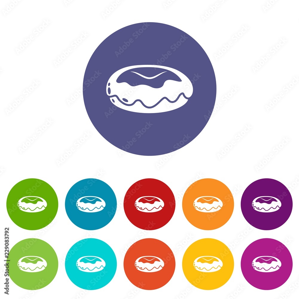 Donut icon. Simple illustration of donut vector icon for web Donut icon. Simple illustration of donut vector icon for web