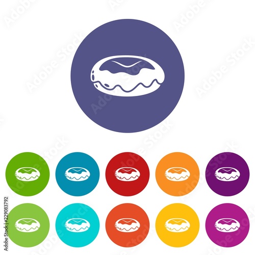 Donut icon. Simple illustration of donut vector icon for web