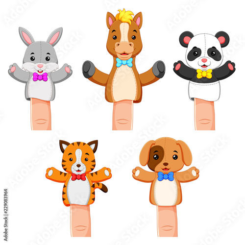 a funny colections of puppet pet animal
