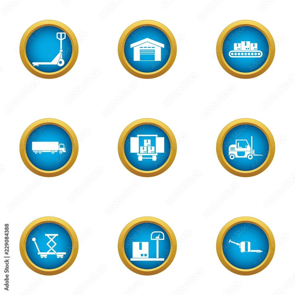 Procurement icons set. Flat set of 9 procurement vector icons for web isolated on white background Procurement icons set. Flat set of 9 procurement vector icons for web isolated on white background