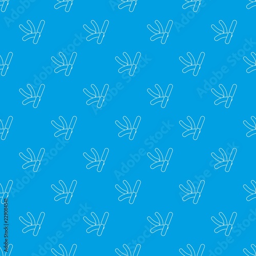 Bacilli pattern vector seamless blue repeat for any use