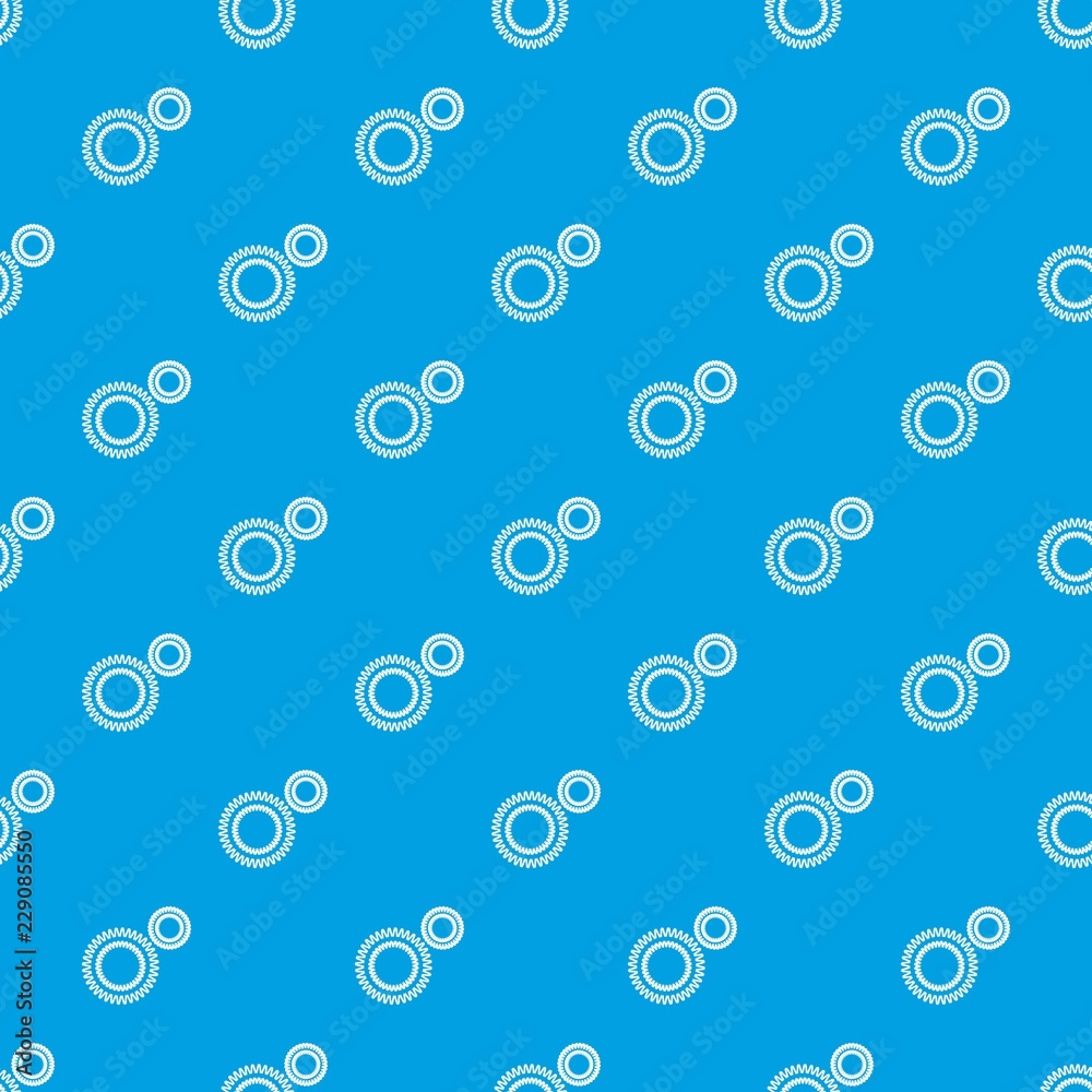 Mildew virus pattern vector seamless blue repeat for any use