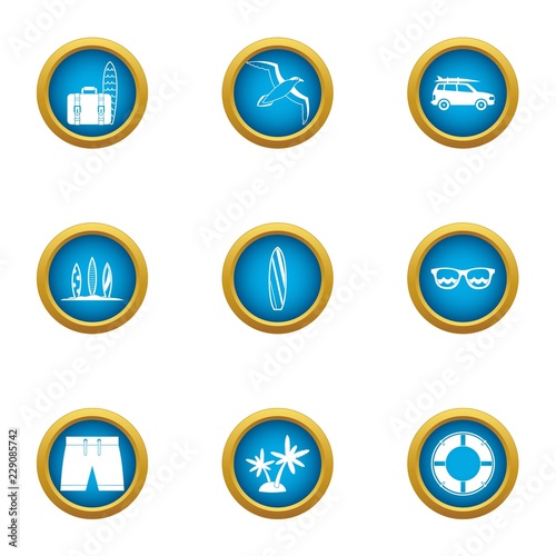 Visitor icons set. Flat set of 9 visitor vector icons for web isolated on white background
