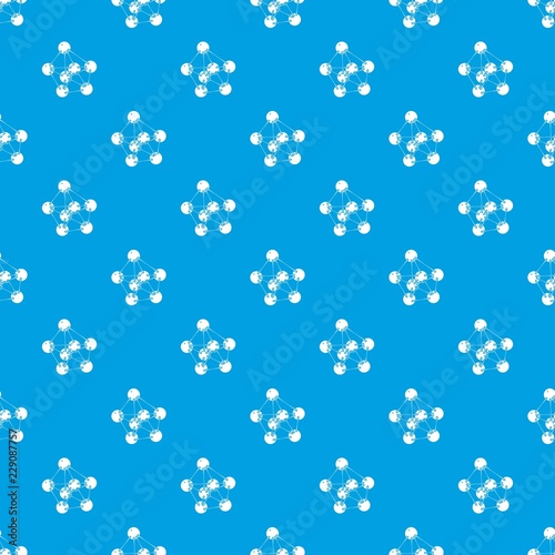 Phenol pattern vector seamless blue repeat for any use