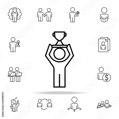 employee of the year icon. Business Organisation icons universal set for web and mobile
