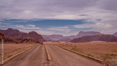 Panorama im Wadi Rum Jordanien 