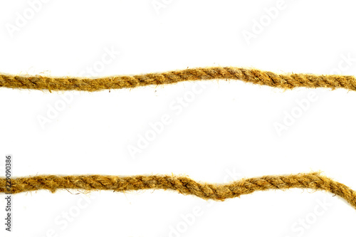 Ropes collection isolated on white background