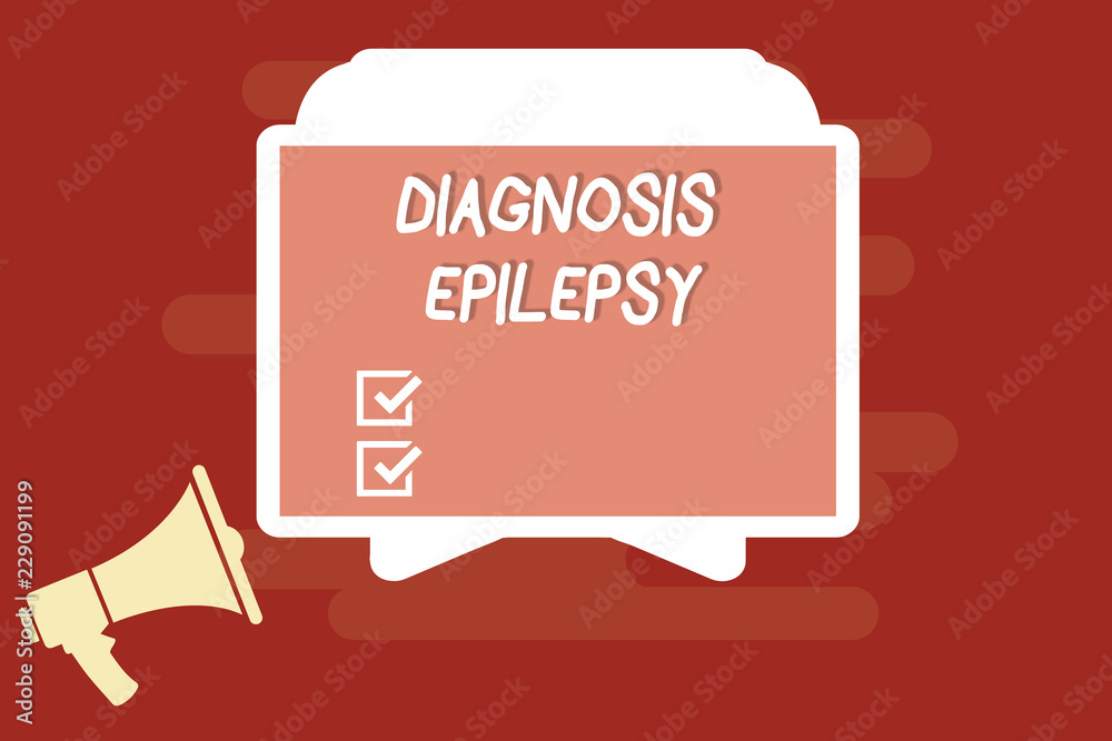 Text sign showing Diagnosis Epilepsy. Conceptual photo disorder in which brain activity becomes abnormal.