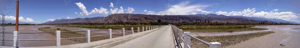 Fototapeta premium panorama puente rio