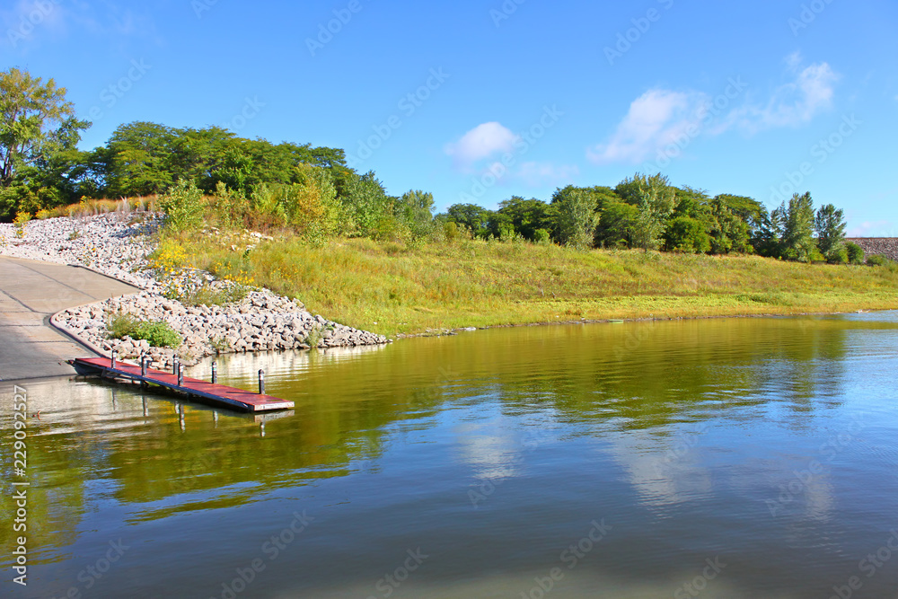 Obraz premium Saylorville Lake Iowa Landscape