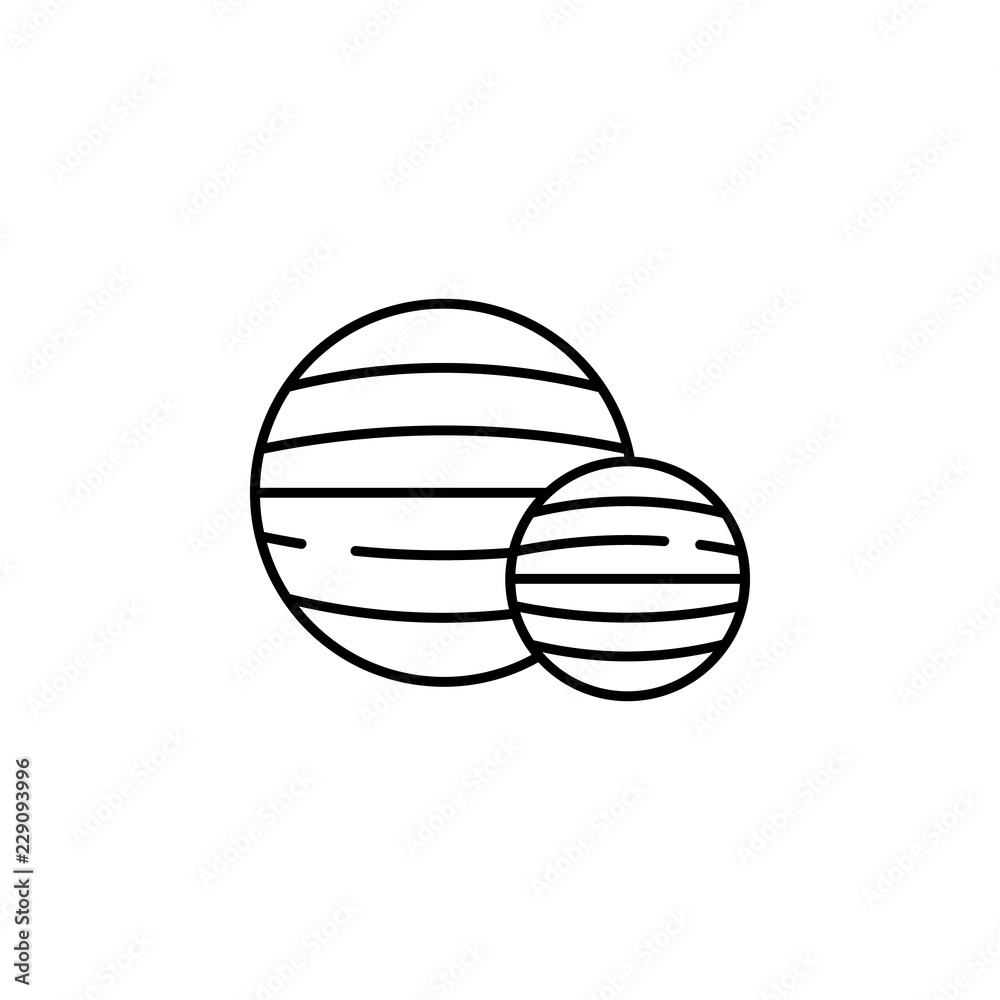 Plates balls icon. Element of gym icon for mobile concept and web apps. Thin line Plates balls icon can be used for web and mobile Plates balls icon. Element of gym icon for mobile concept and web apps. Thin line Plates balls icon can be used for web and mobile