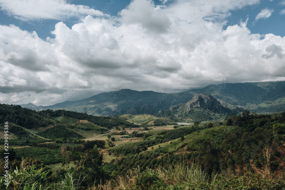 The landscape of the Phu Lanka mountain and Pha Chang Noi in Payao Province, North of Thailand The landscape of the Phu Lanka mountain and Pha Chang Noi in Payao Province, North of Thailand