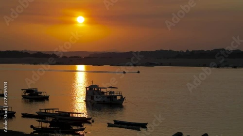Sunset at the river