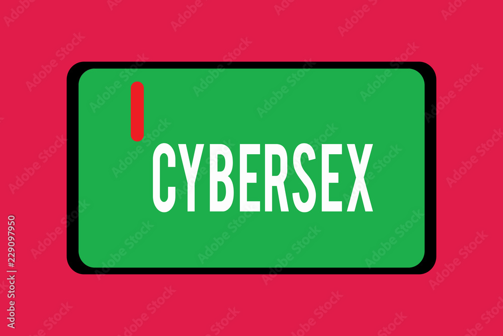 Word writing text Cybersex. Business concept for sexual arousal using computer technology by wearing vr equipment. Word writing text Cybersex. Business concept for sexual arousal using computer technology by wearing vr equipment.