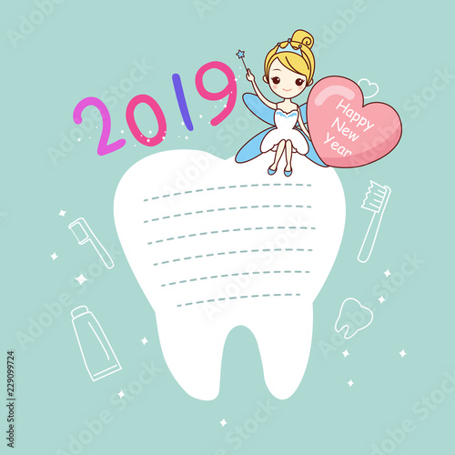 Happy new year with fairy