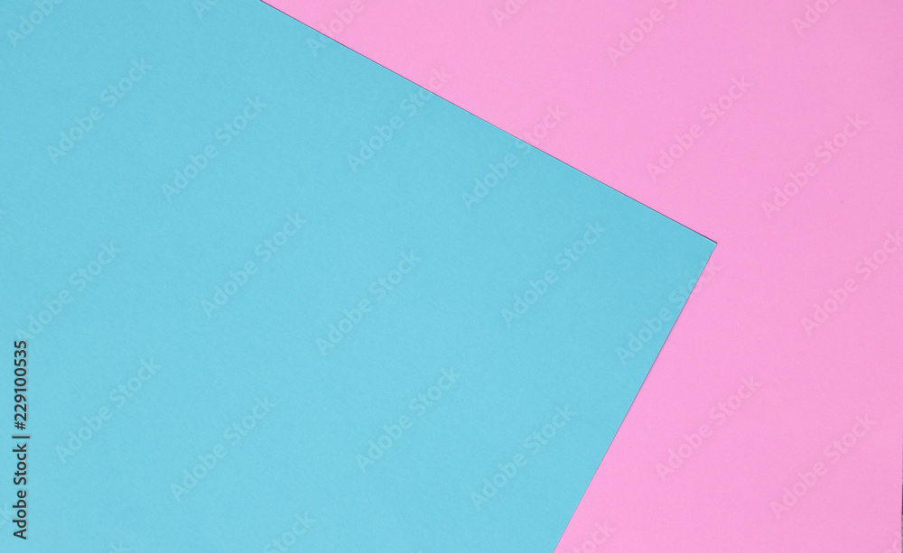Blue and pink pastel color papers geometric flat laying. Blue and pink pastel color papers geometric flat laying.