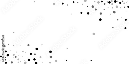 Scattered random black dots. Dark points dispersio