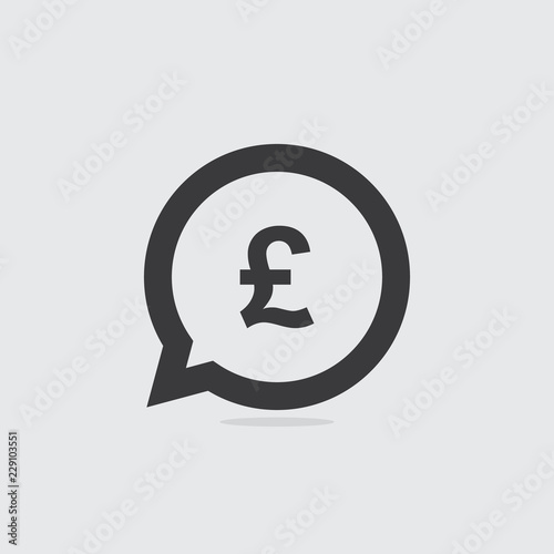 Poundsterling Speech Bubble Icon
